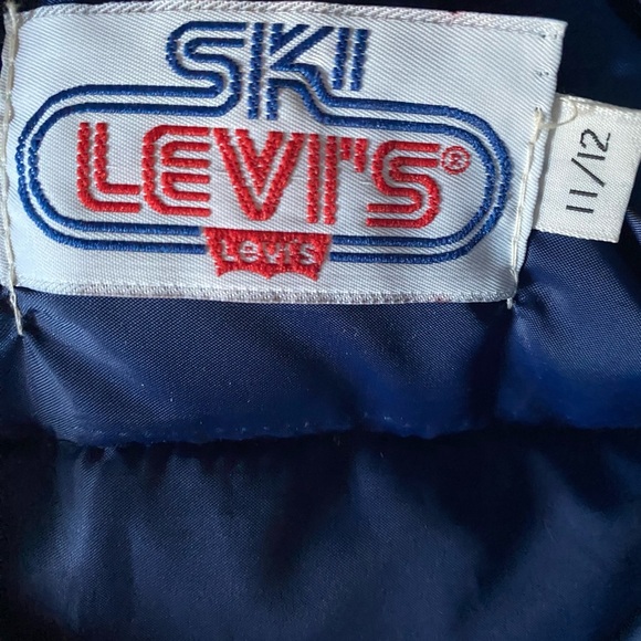 Rare Vintage Levi’s Ski Goose Down USA Made Weatern Floral Puffer Vest 11/12 - Picture 3 of 16
